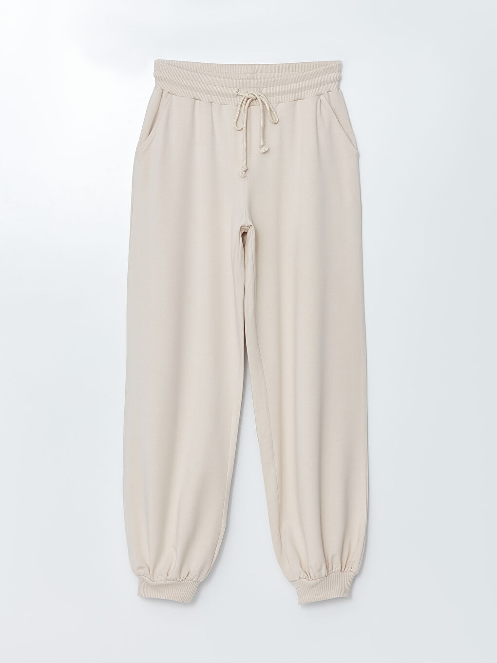 Kadın Beli Lastikli Düz  Pijama Altı-5