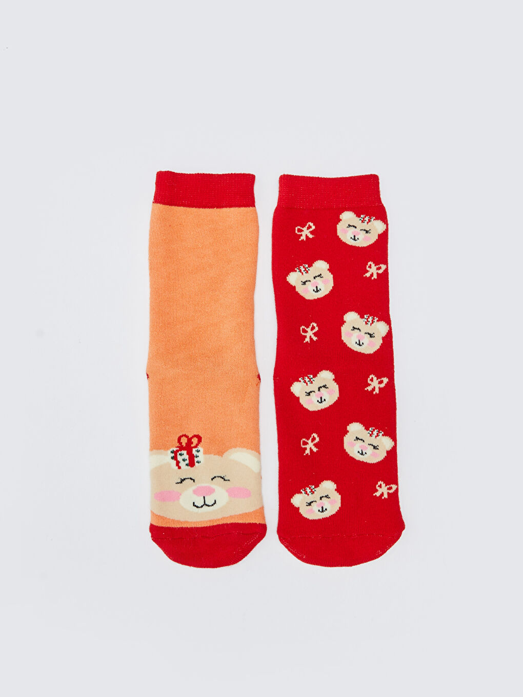 Patterned Girl's Towel Socks 2-Pack-1