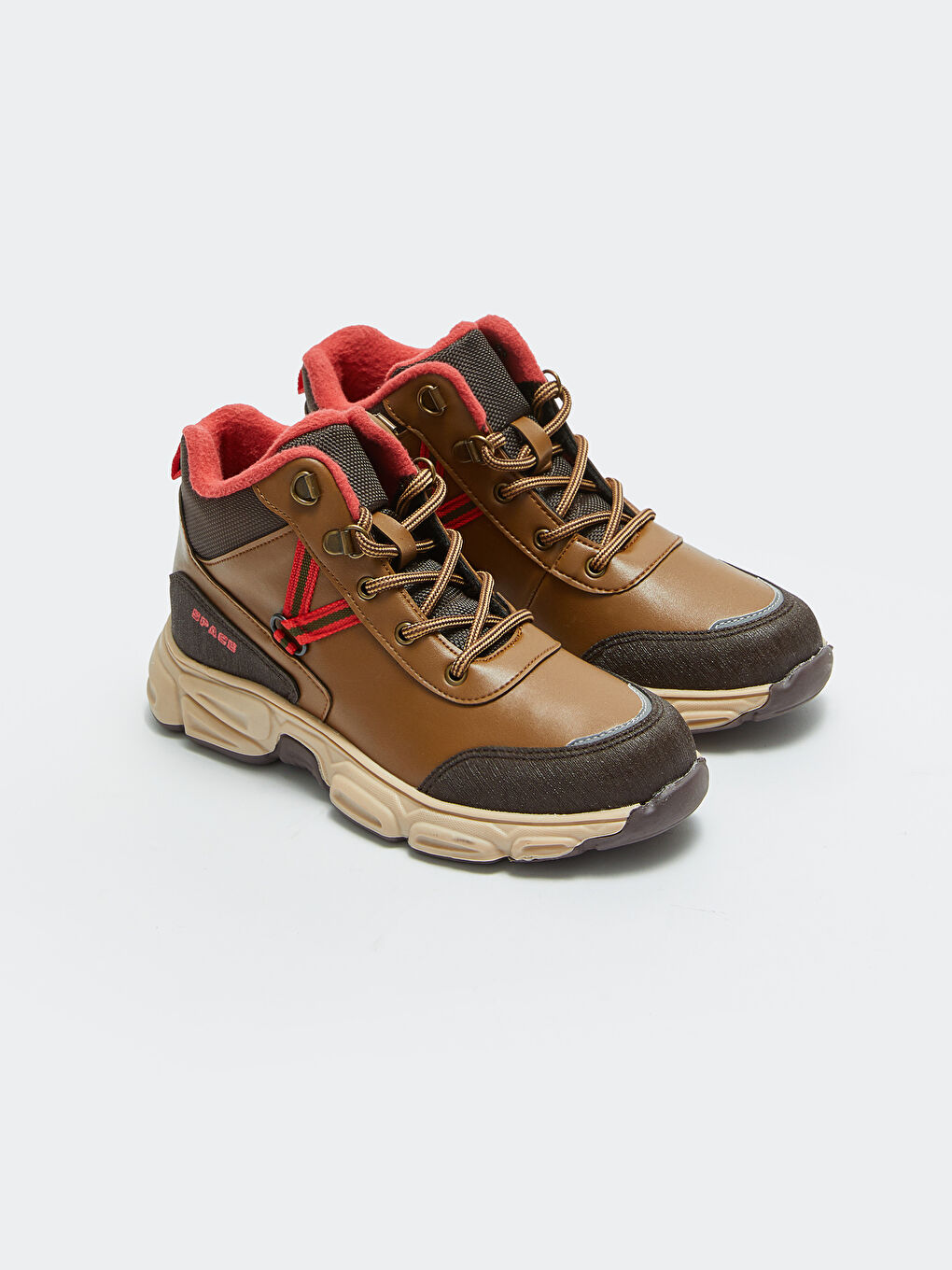 Lace-up Color Block Boy Boots