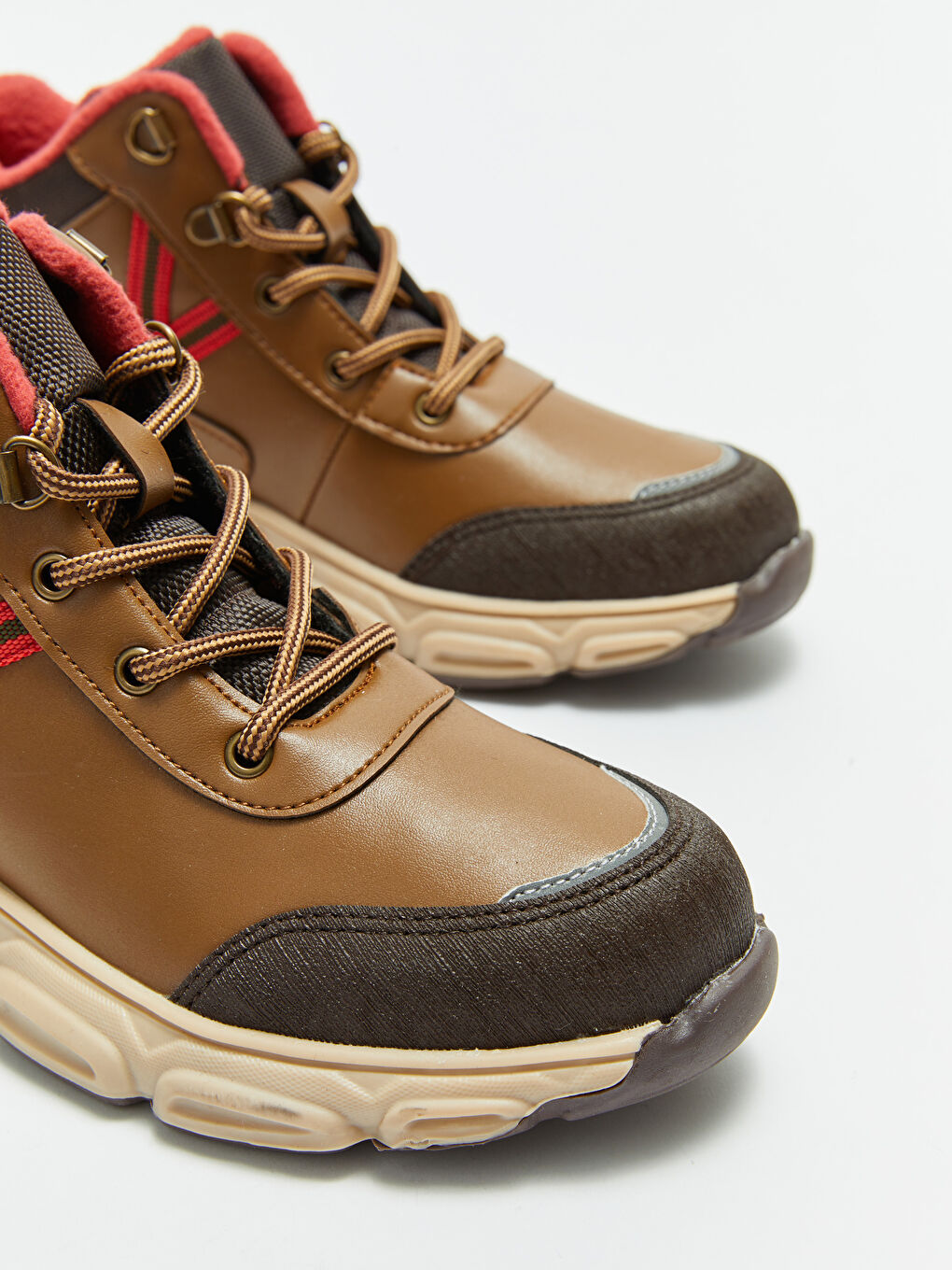 Lace-up Color Block Boy Boots-2