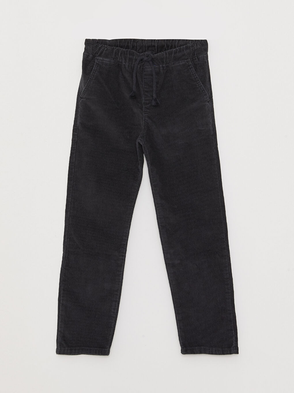 Siyah Beli Lastikli Basic Kadife Erkek Çocuk Pantolon