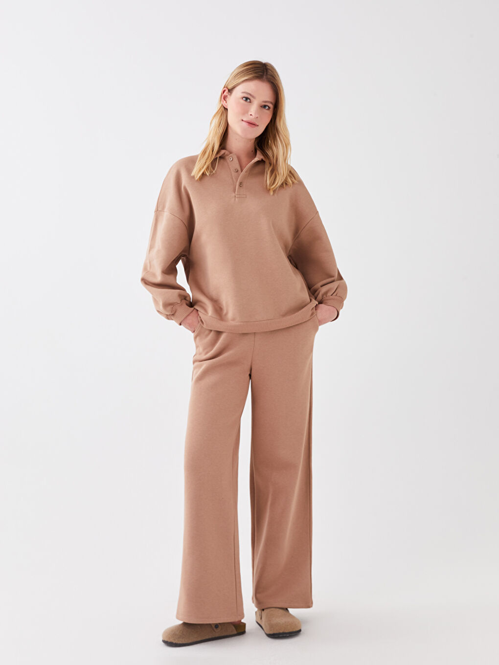 LCW DREAM Pyjama-Hosen für Damen mit elastischem Bund, regulärer Passform und Taschen -W2G322Z8-GEJ