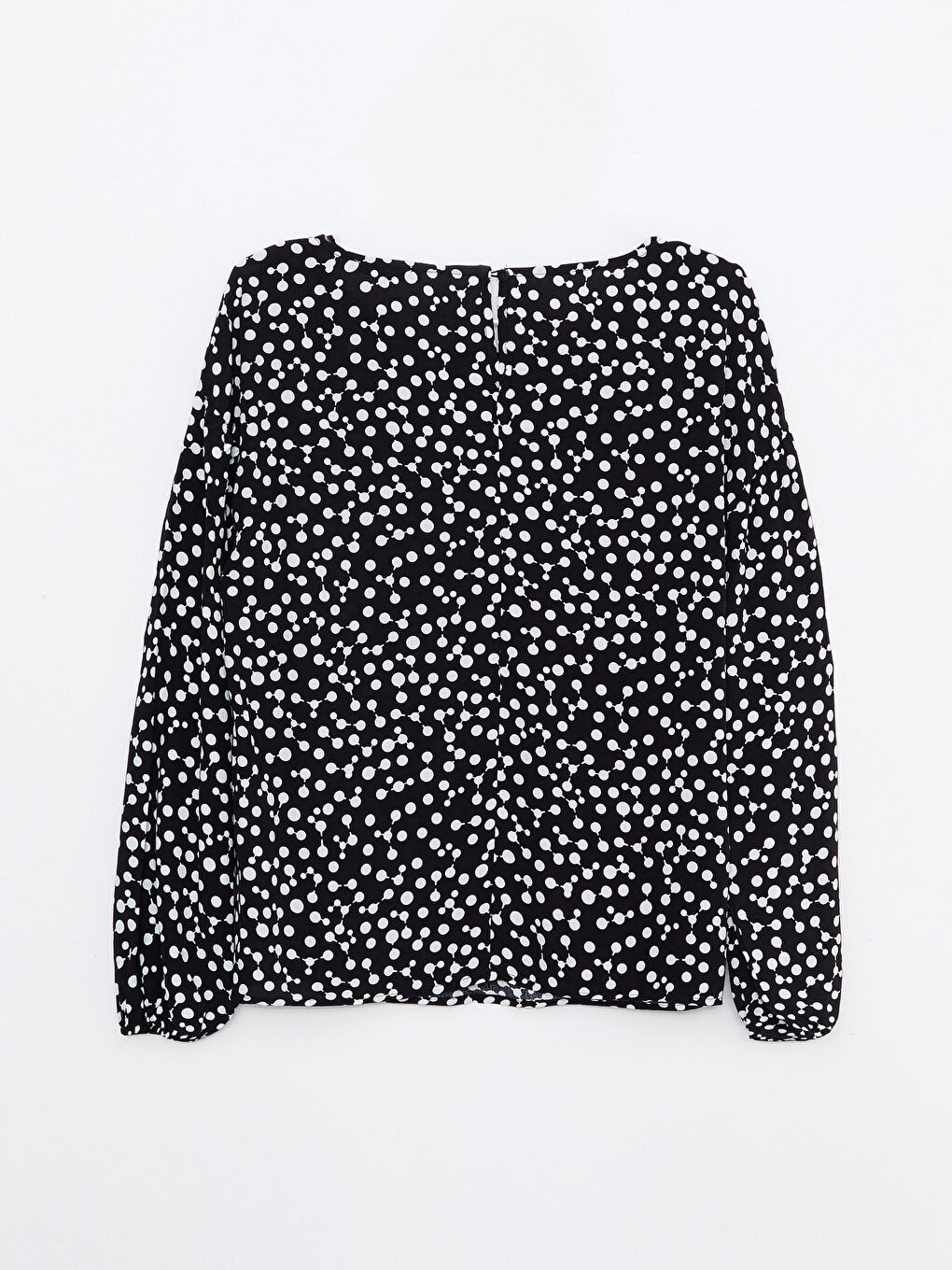 Blouse Pour Femmes À Manches Longues En Viscose Imprimée À Col Rond-6