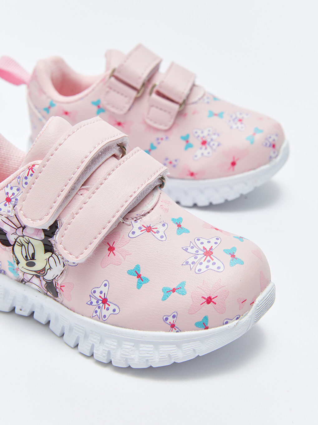 LCW STEPS Minnie Mouse Licensed Hook and Loop Baby Girl Sneaker