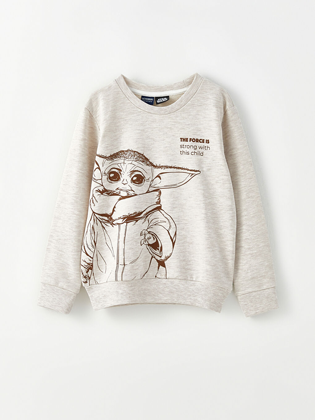 LCW Kids Sweat-Shirt Garçon Col Rond Star Wars Imprimé Manches Longues -W2G344Z4-GFE