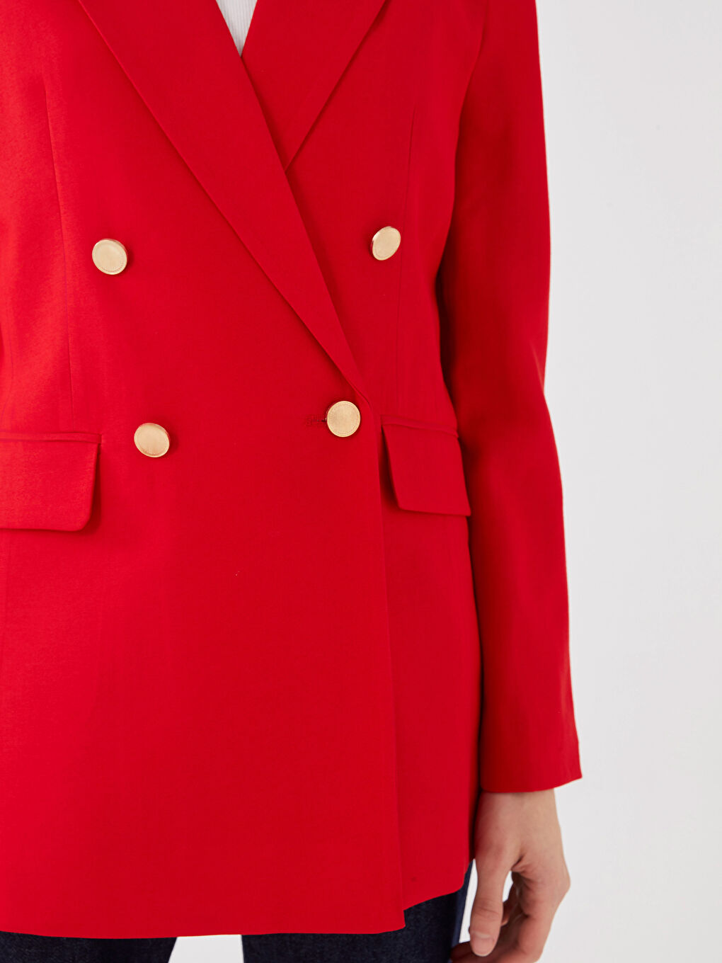 LCW Vision Plain Long Sleeve Women's Blazer Jacket -W2G350Z8-R3S