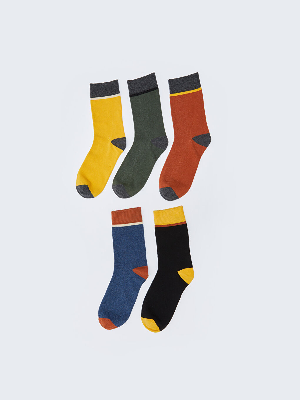 جوارب الكاحل للرجال - عبوة ٥ قطع-1