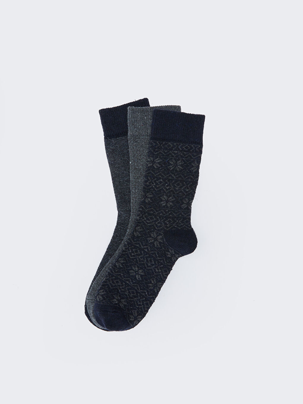 Patterned Men's Ankle Socks 3-packs