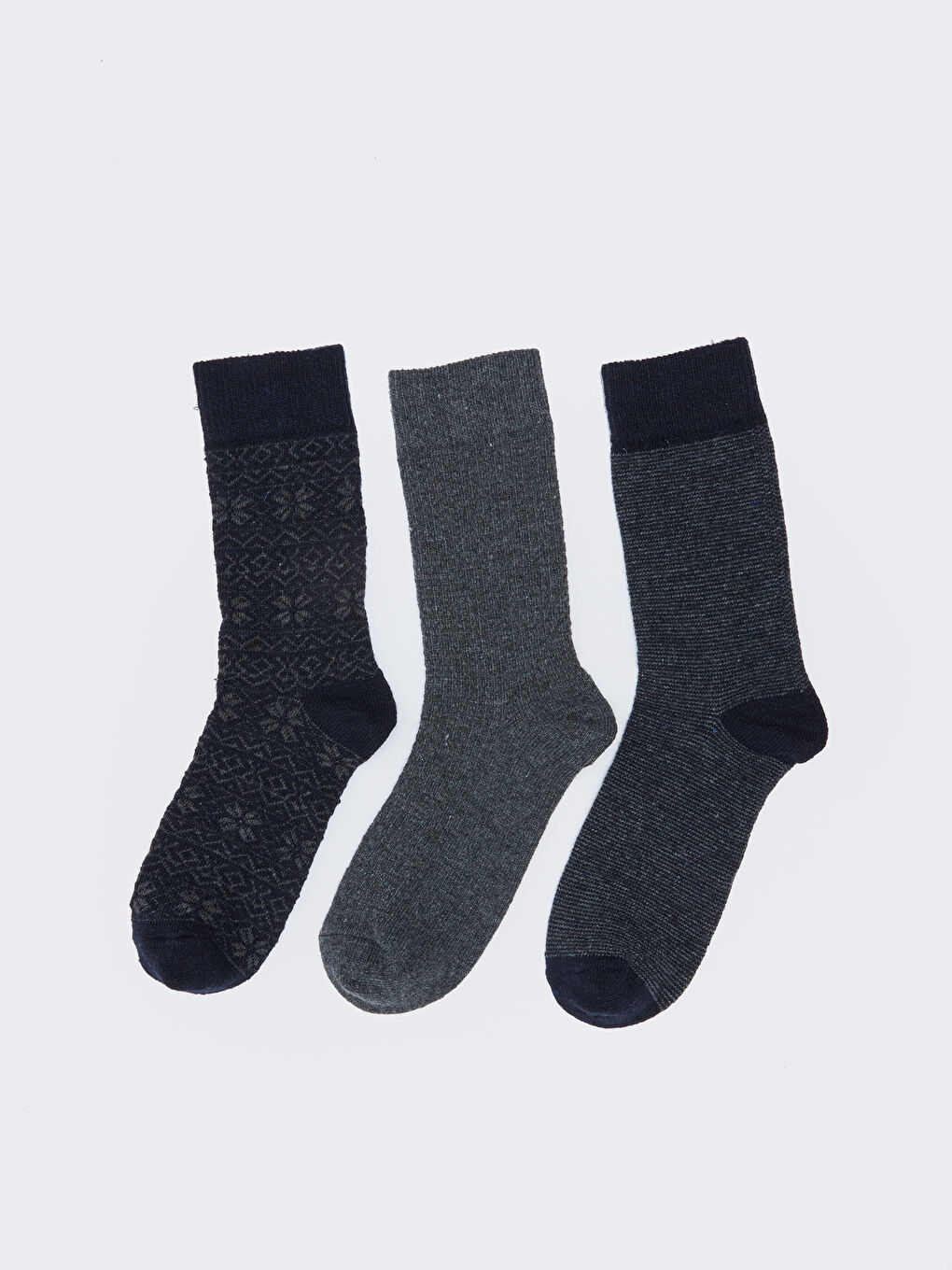 Patterned Men's Ankle Socks 3-packs-1