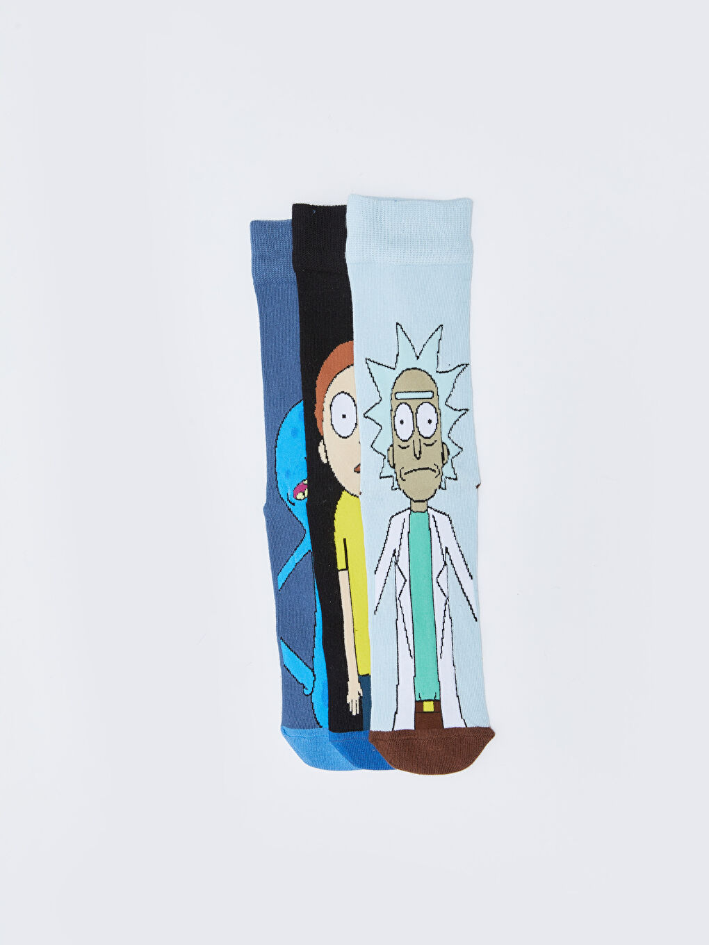 جوارب الكاحل مطبوع للرجال ريك ومورتي - ٣ قطع-2