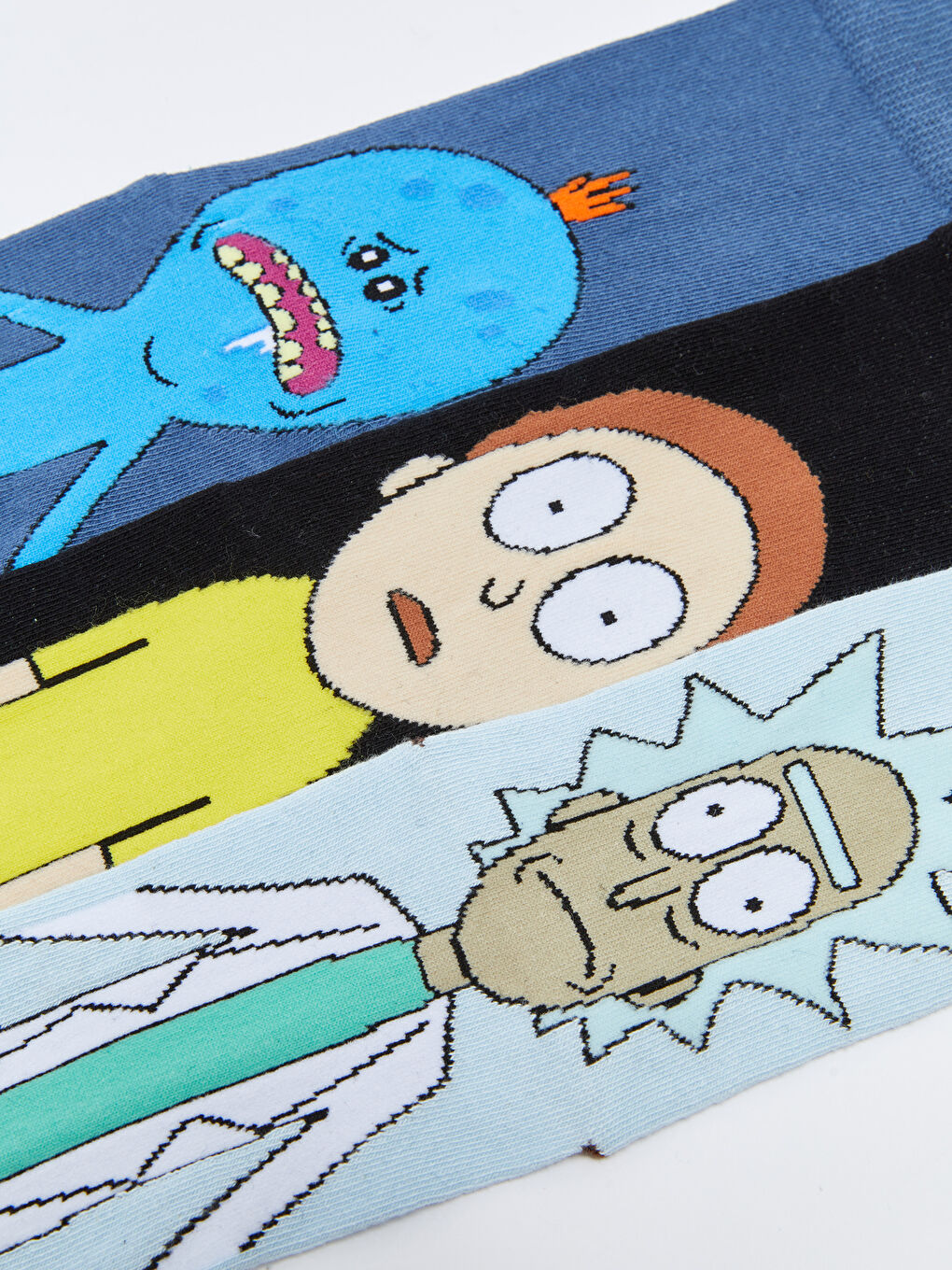 جوارب الكاحل مطبوع للرجال ريك ومورتي - ٣ قطع-3