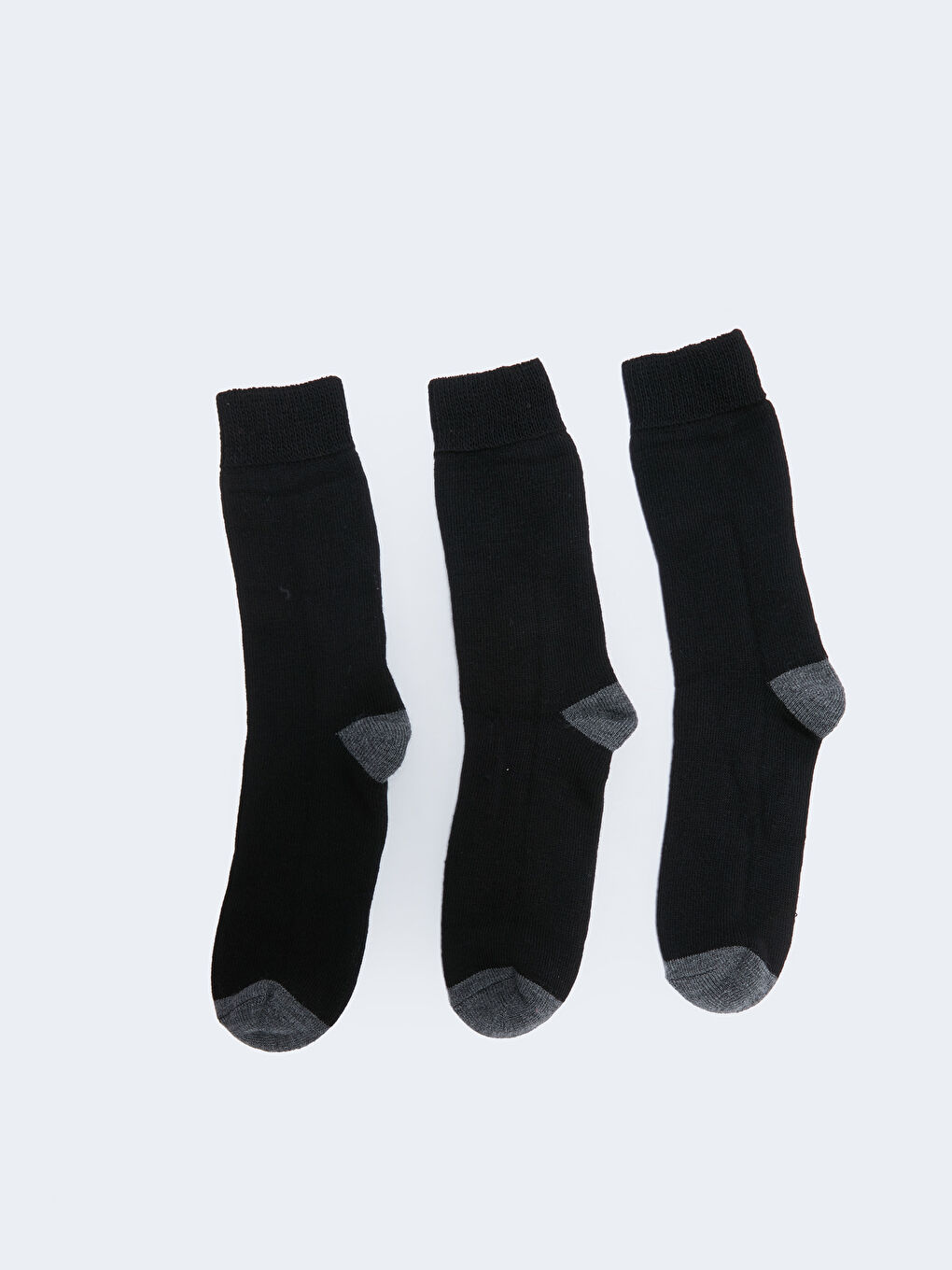 Siyah Termal Erkek Soket Çorap 3'lü-3
