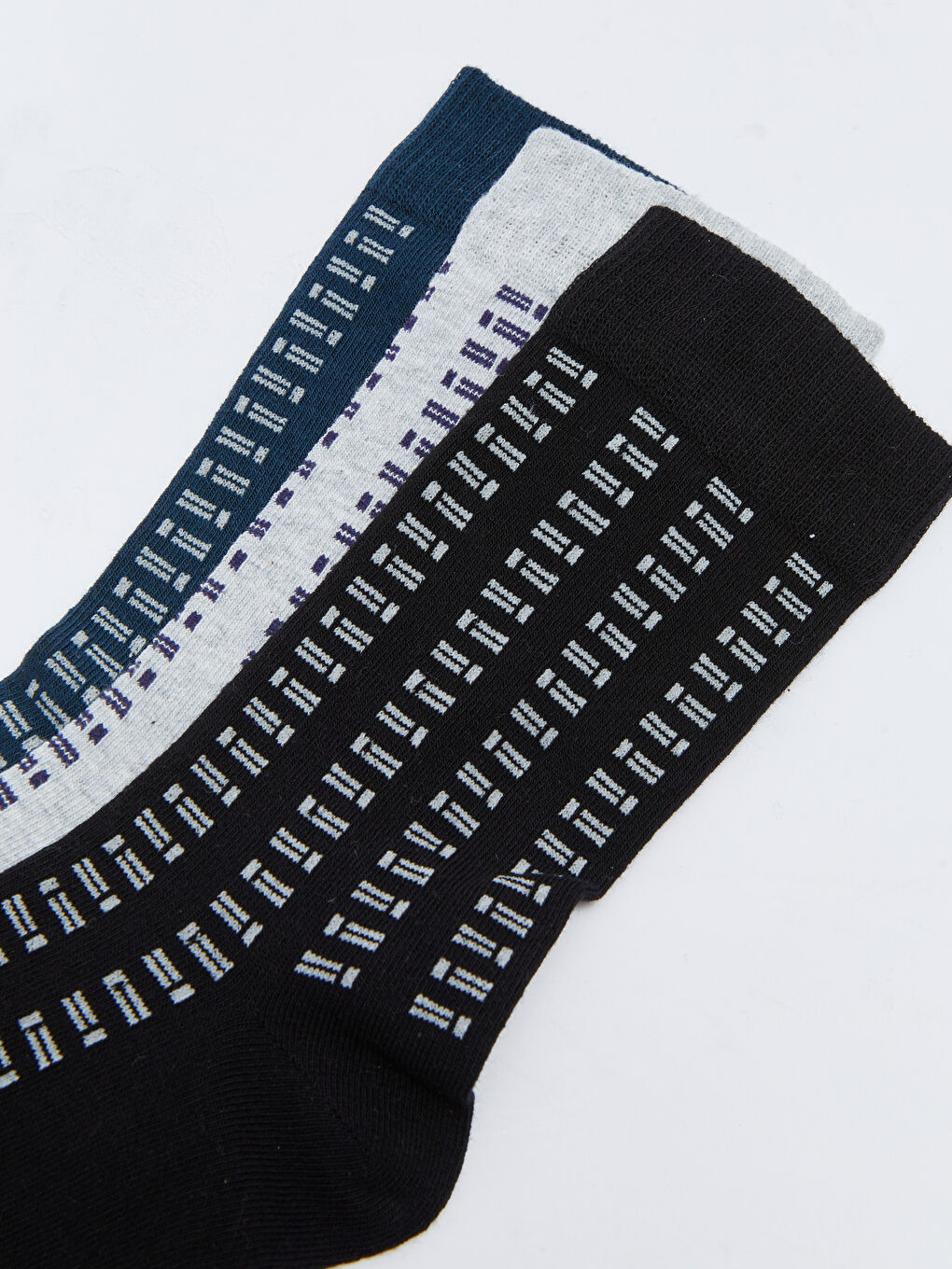 جوارب الكاحل المنقوشة للرجال - عبوة ٣ قطع-2