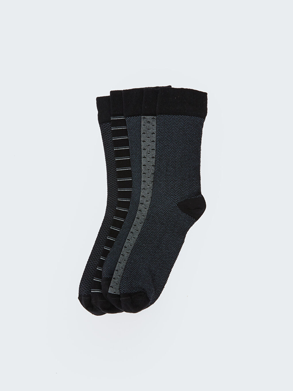 Patterned Men's Ankle Socks 5 Pack