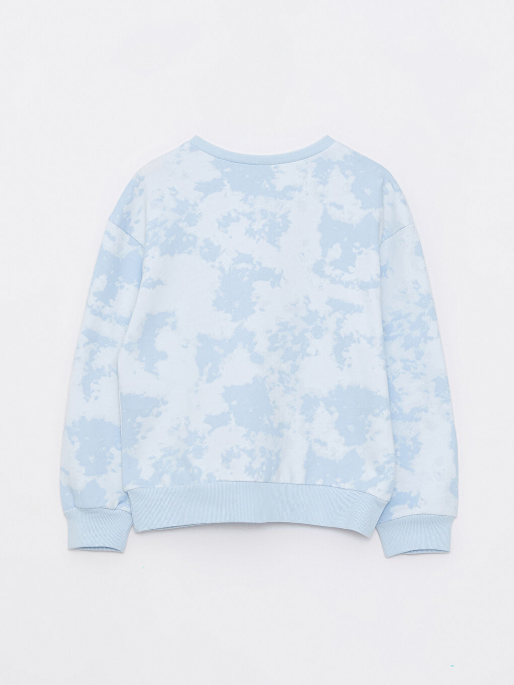 Crew Neck Printed Long Sleeve Girls' Sweatshirt-4