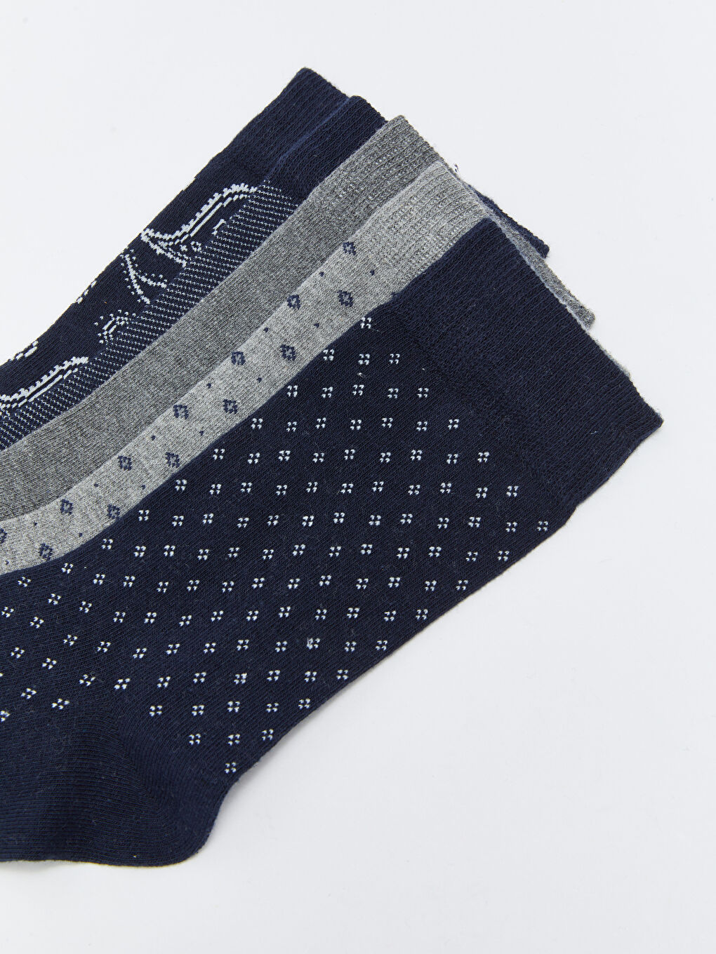 جوارب الكاحل المنقوشة للرجال - عبوة ٥ قطع-2
