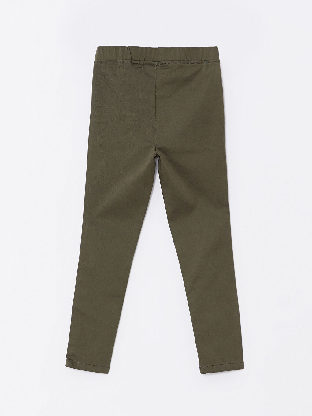 Girls' Basic Trousers with Elastic Waist-1