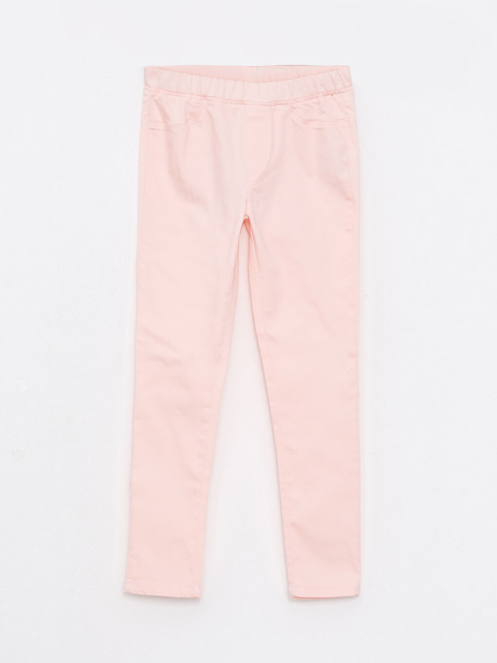 Girls' Basic Trousers with Elastic Waist