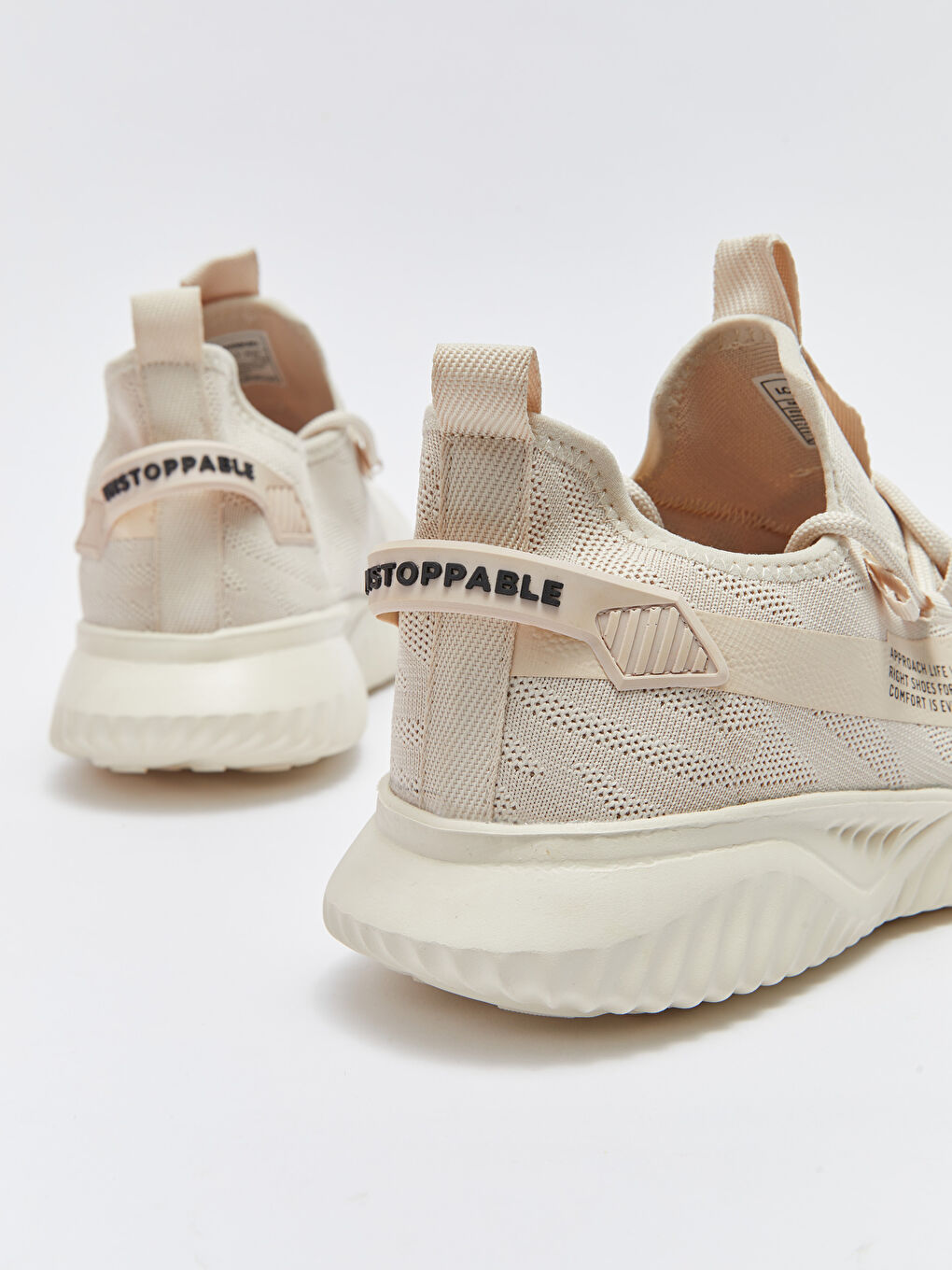 Bej Bağcıklı Erkek Aktif Spor Ayakkabı-4