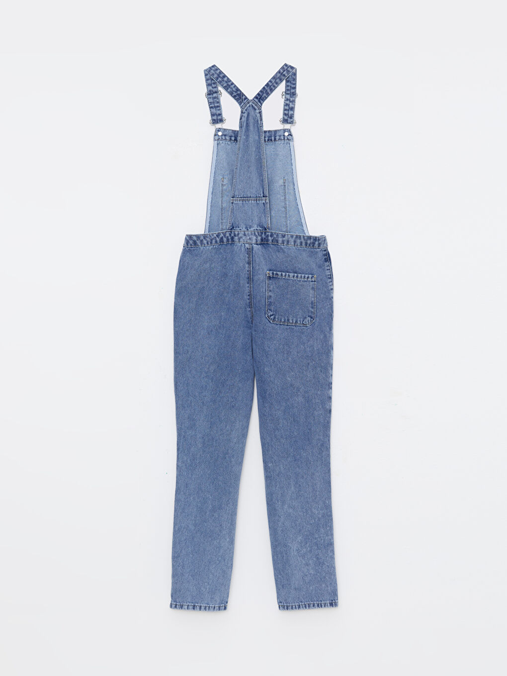 Square Collar Basic Strap Girl Jean Salopet-1