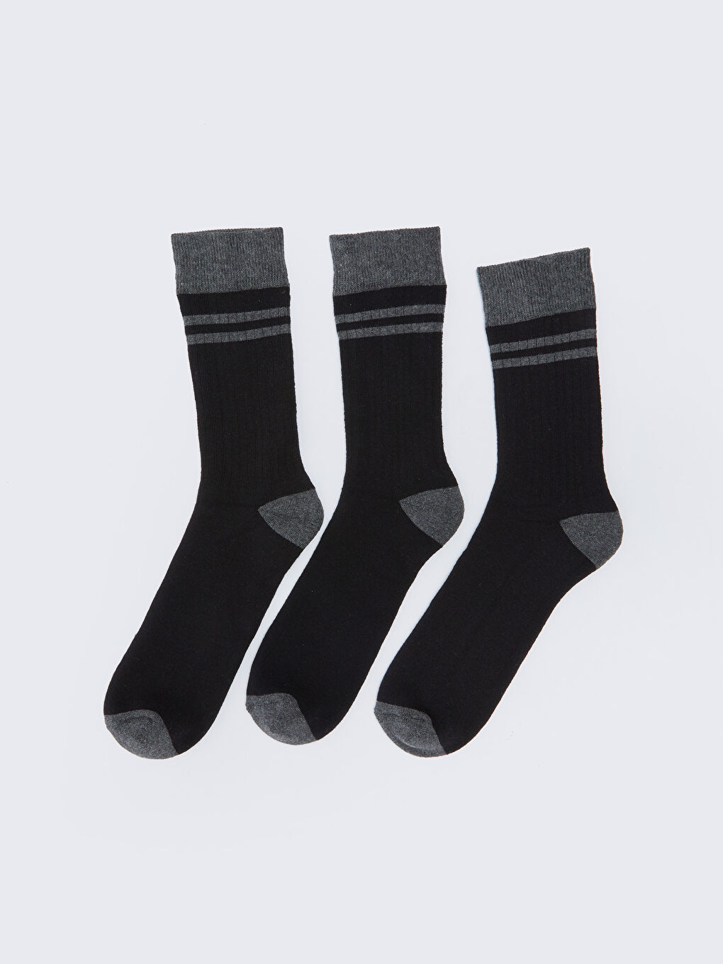 Striped Men's Ankle Socks 3-pack -W2G604Z8-HEG