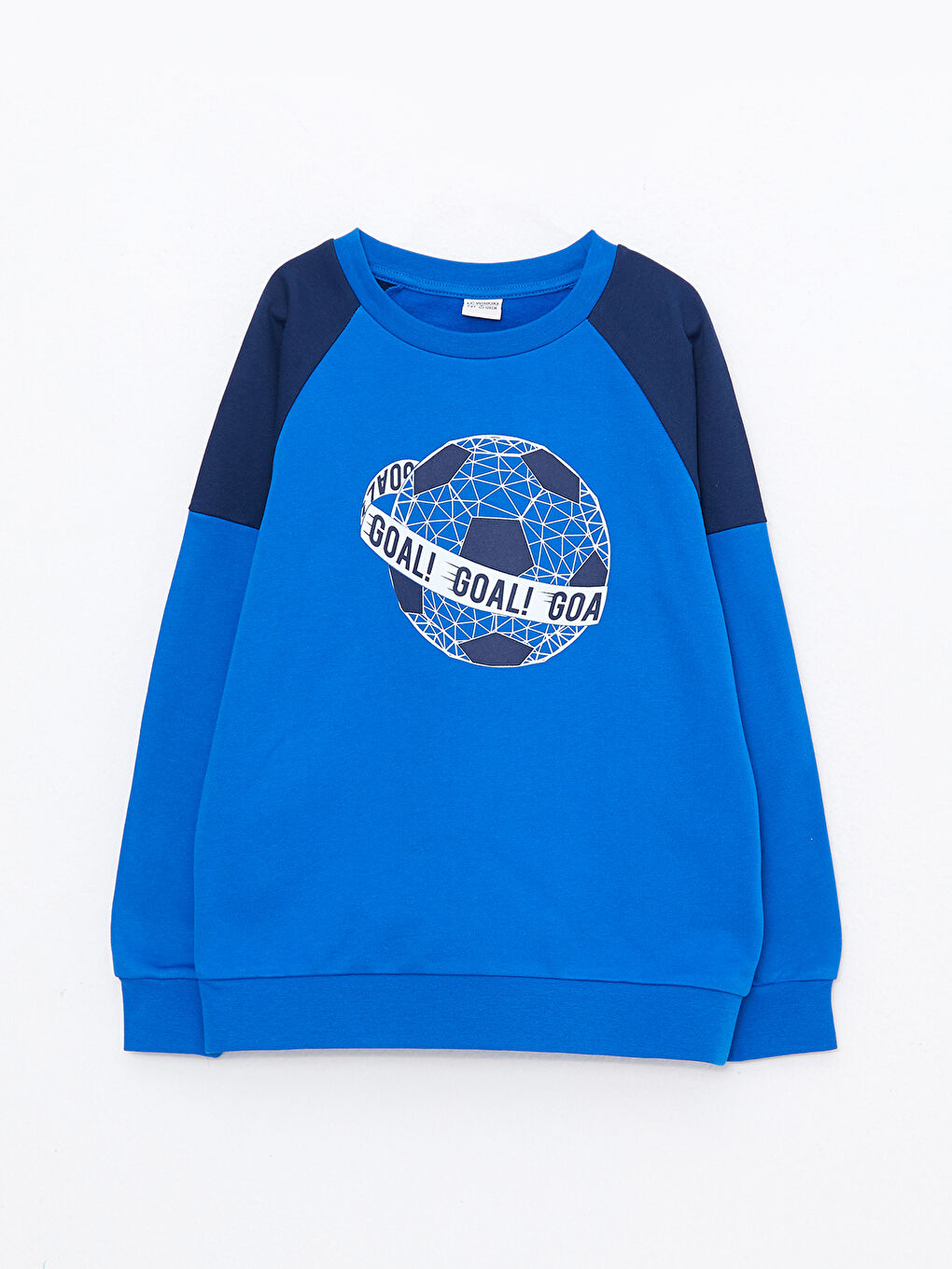Crew Neck Printed Long Sleeve Boys' Sweatshirt