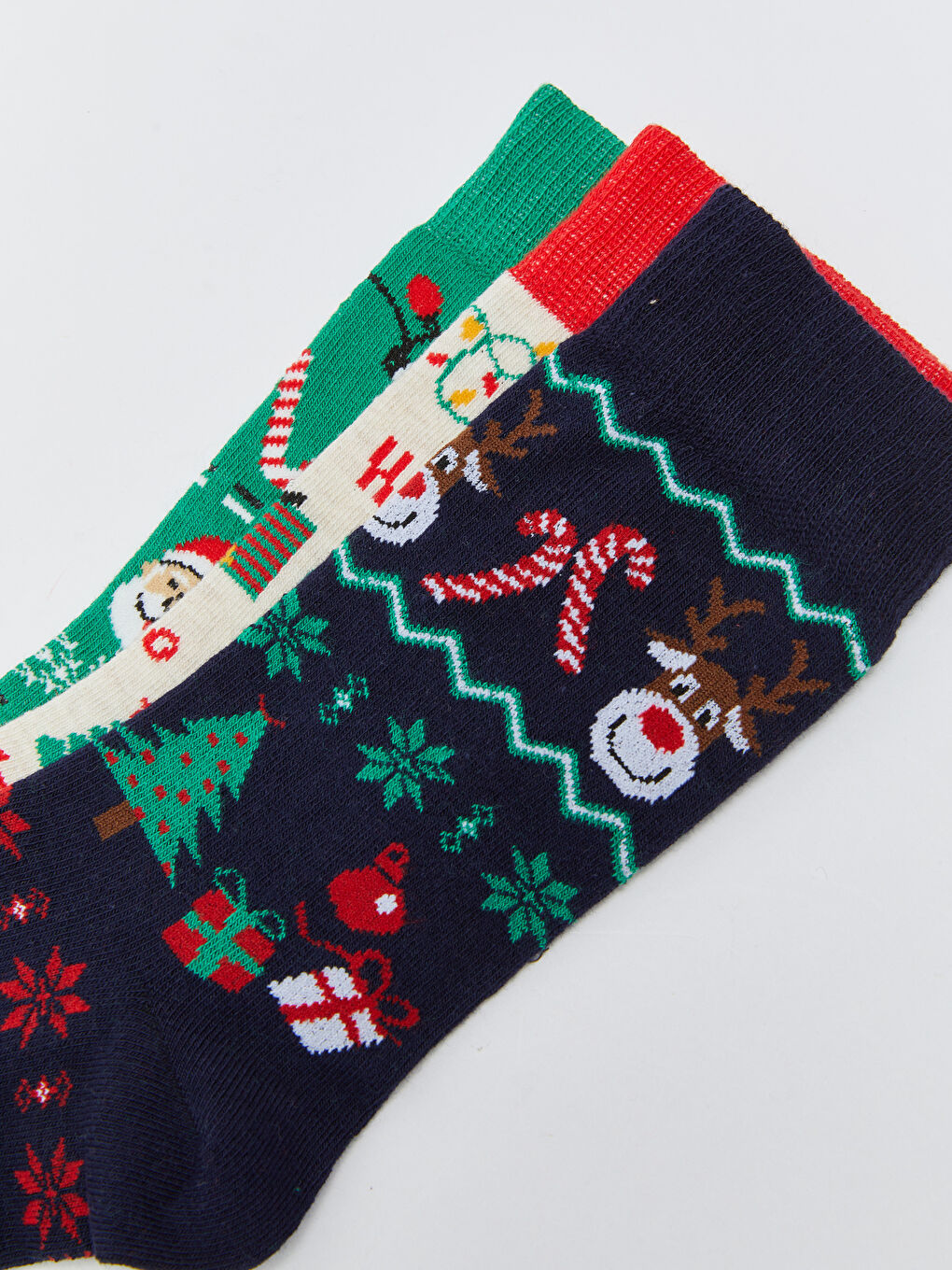 شرابات الكريسماس للرجال - جوارب الكاحل - ٣ قطع-2
