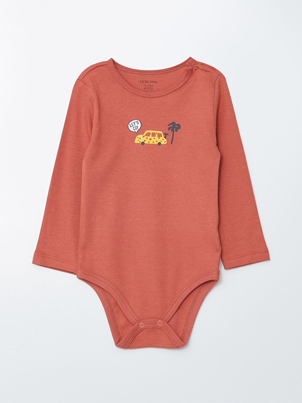 Crew Neck Printed Baby Boy Bodysuit with Snap Crotch 2-Pack-1