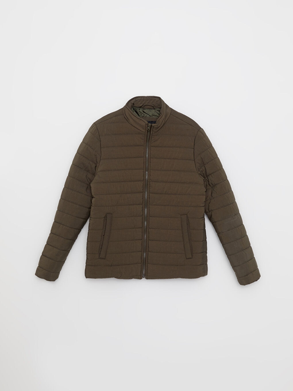 Standard Fit Funnel Neck Men's Puffer Coat -W2G699Z8-SEM