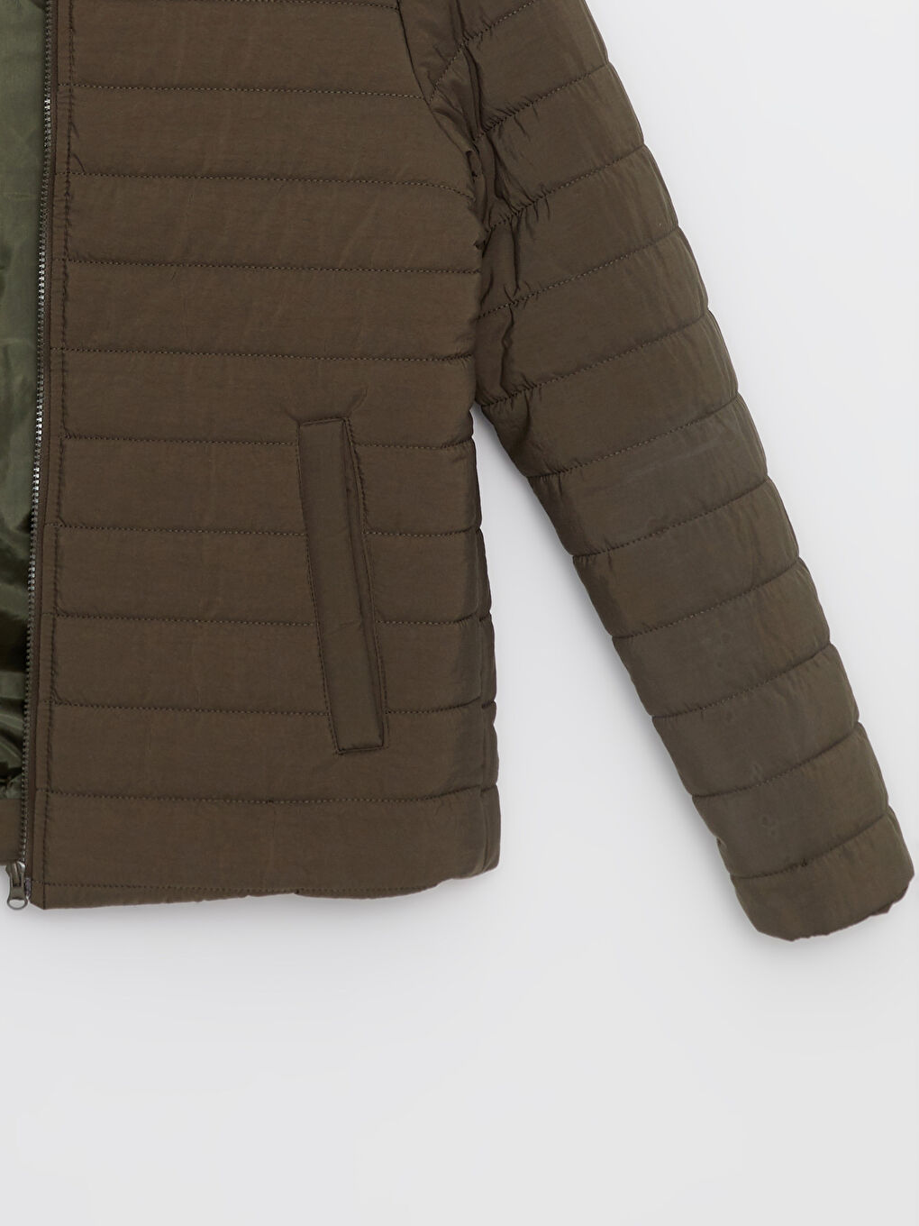 Standard Fit Funnel Neck Men's Puffer Coat -W2G699Z8-SEM