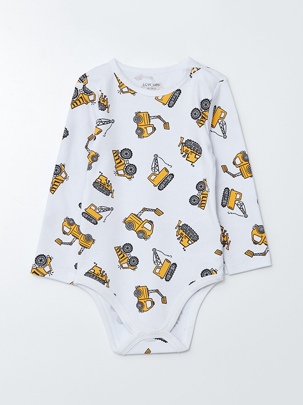 Printed Long Sleeve Baby Body with Snap Crotch 2-Pack-2