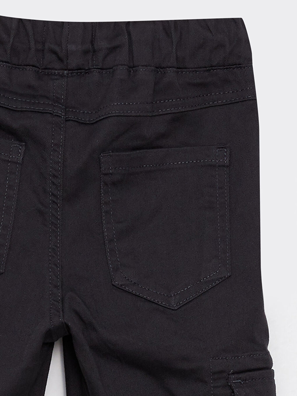 Antrasit Beli Lastikli Basic Erkek Çocuk Jogger Pantolon-3