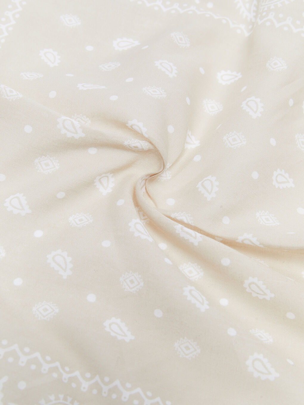 Mavi Desenli Pamuklu Kadın Bandana 2'li-6