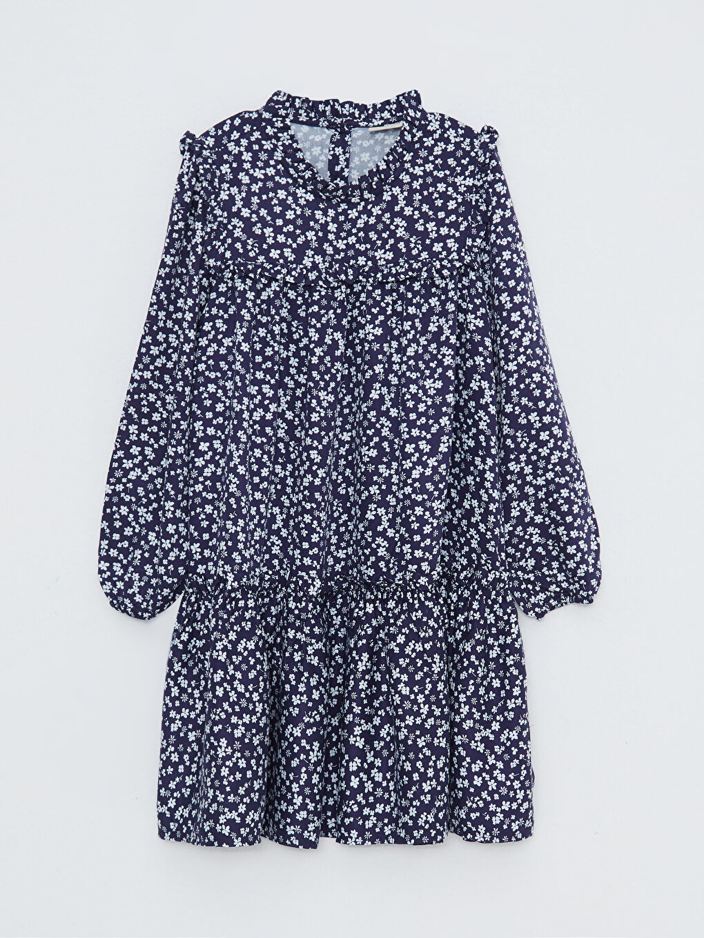 LCW Kids Großvater Bedrucktes Langarm Mädchenkleid -W2G787Z4-LSJ