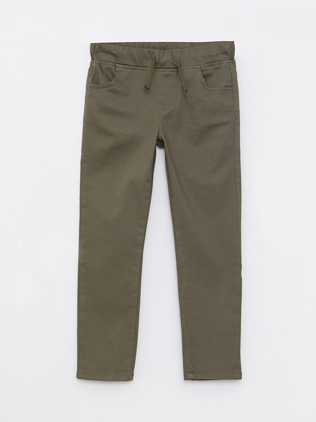 Elastic Waist Basic Gabardine Boys' Trousers