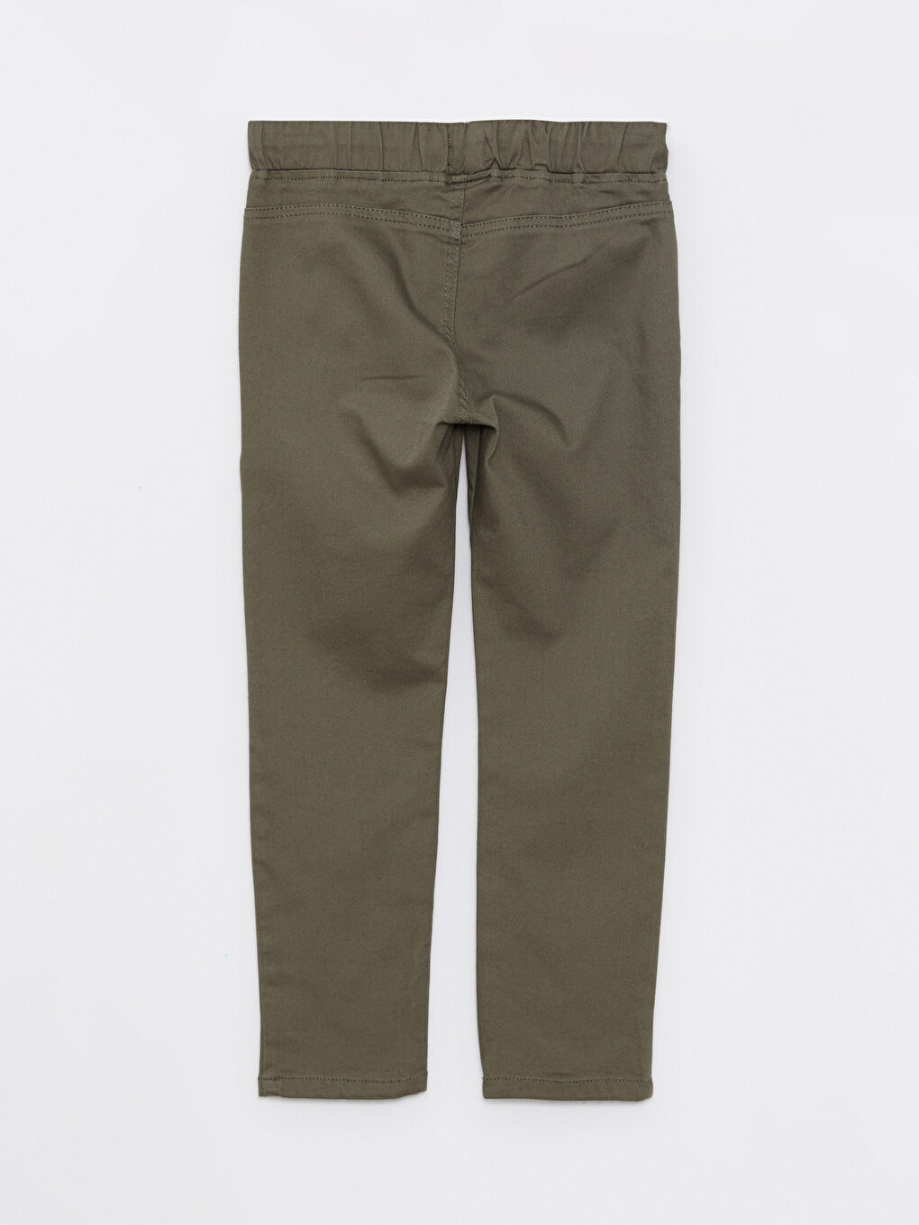 Elastic Waist Basic Gabardine Boys' Trousers-1