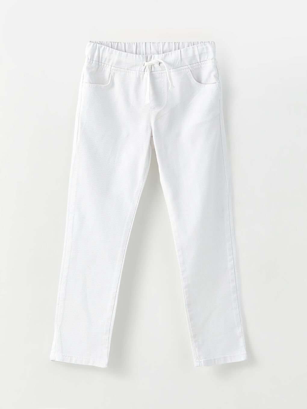 Elasticated Waist Basic Gabardine Boys' Trousers-4