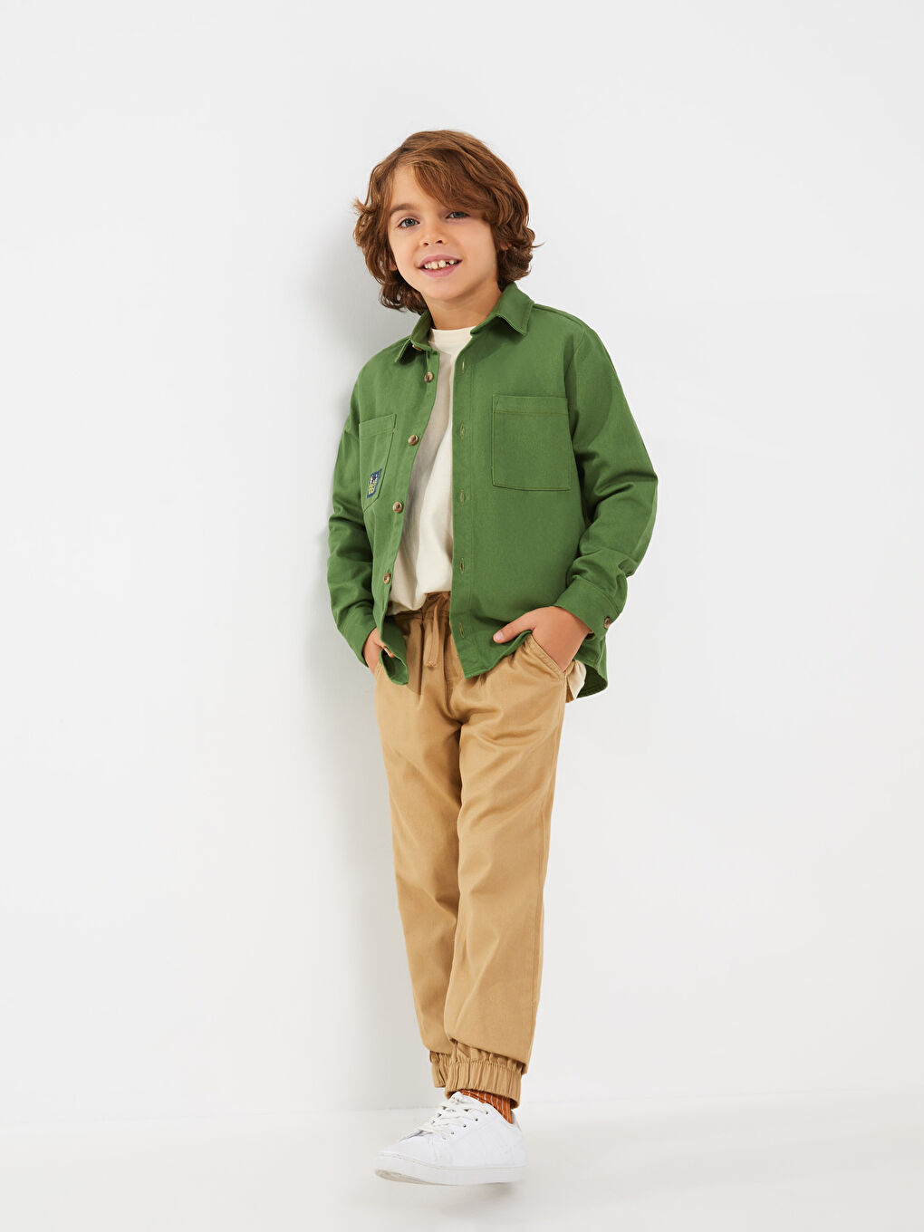 LCW ECO Elasticated Waist Basic Boys' Jogger Trousers -W2G852Z4-CTB