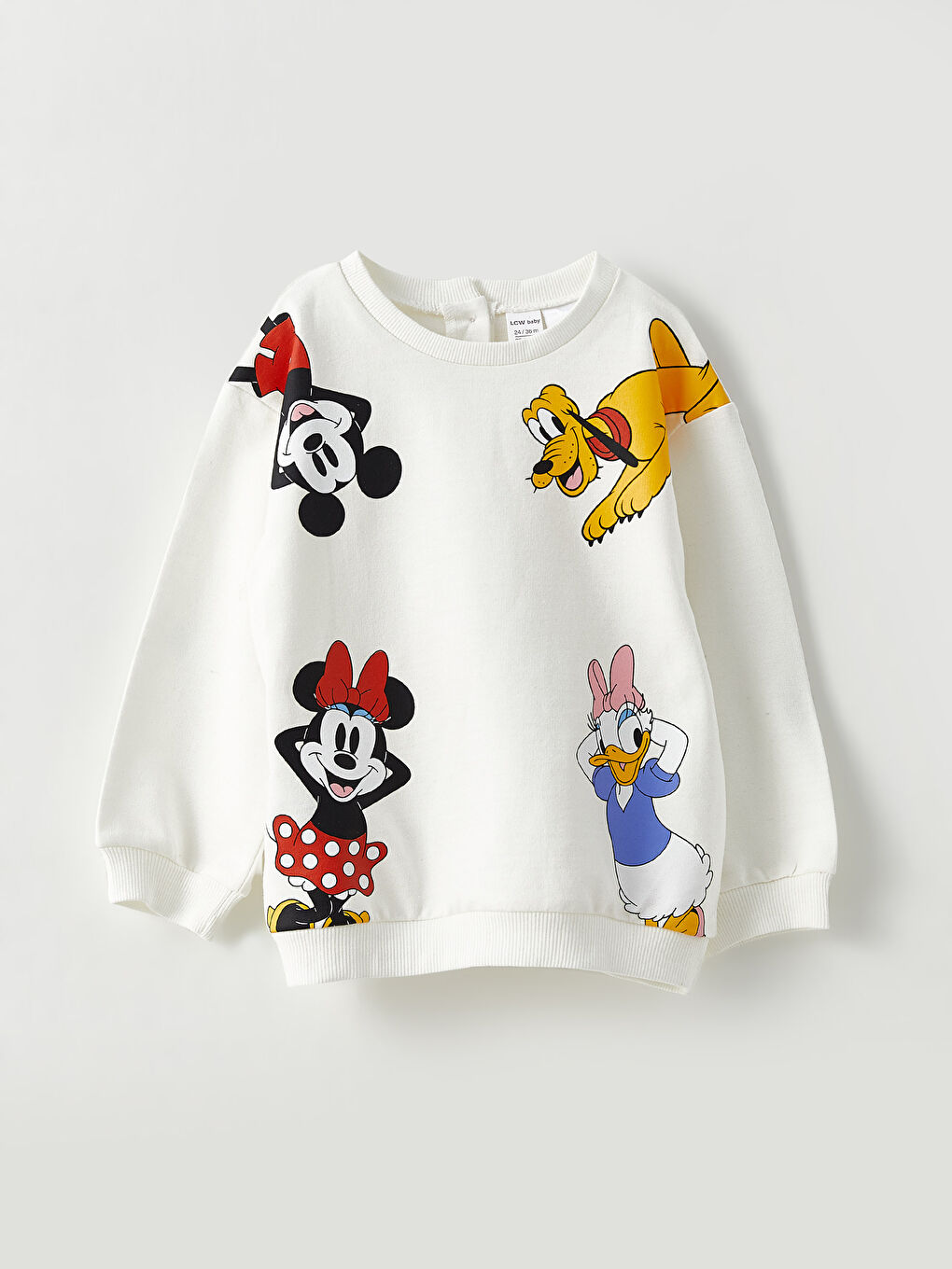 Ensemble Sweat-Shirt et Leggings Bébé Fille Minnie Mouse Imprimé en Coton à Manches Longues et Col Rond Lot de 2-1
