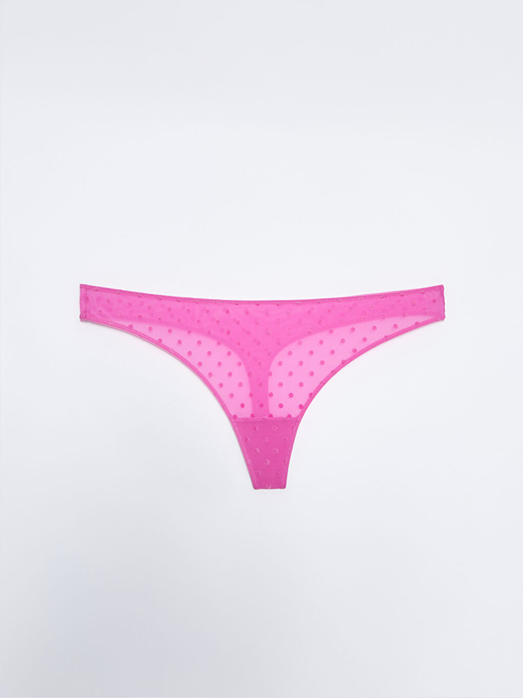 Fuşya Puantiyeli Tanga Külot