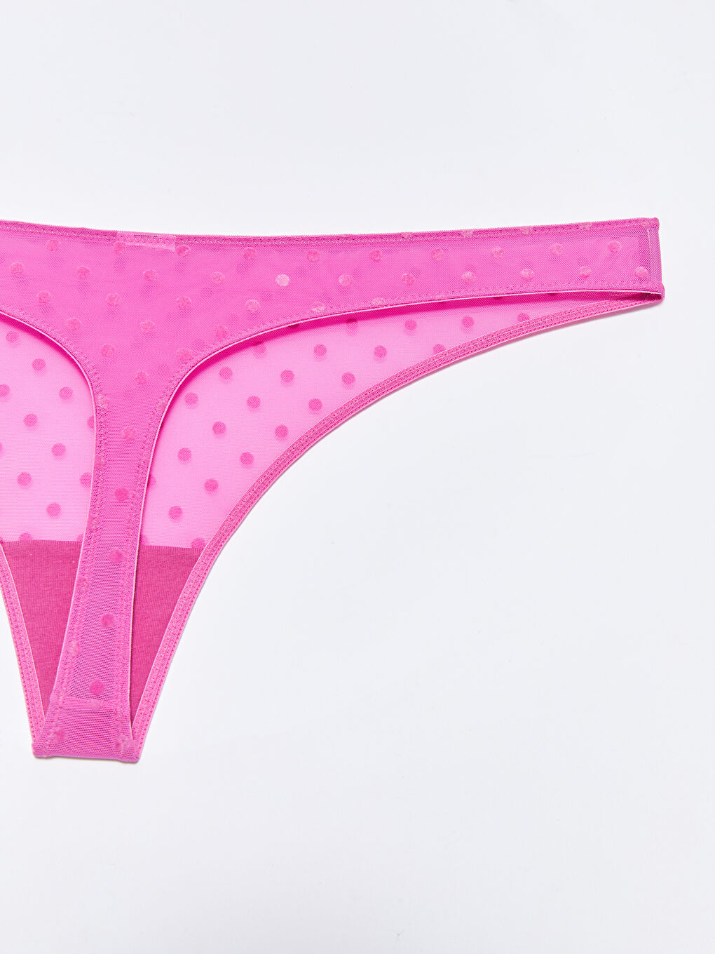 Fuşya Puantiyeli Tanga Külot-2