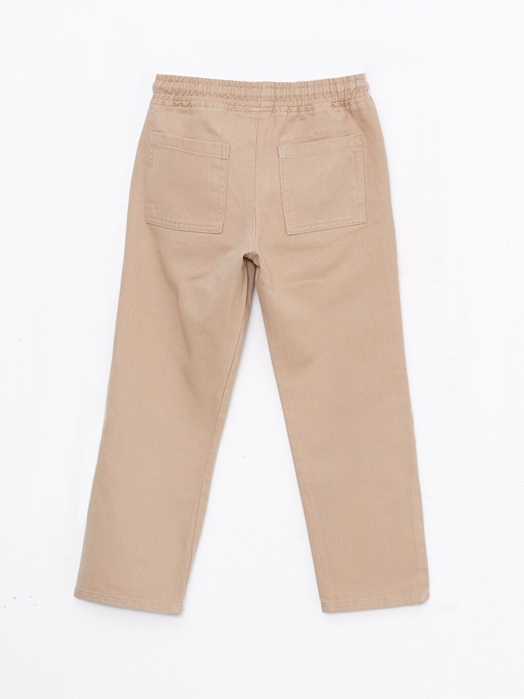 Bej Beli Lastikli Basic Erkek Çocuk Pantolon-1