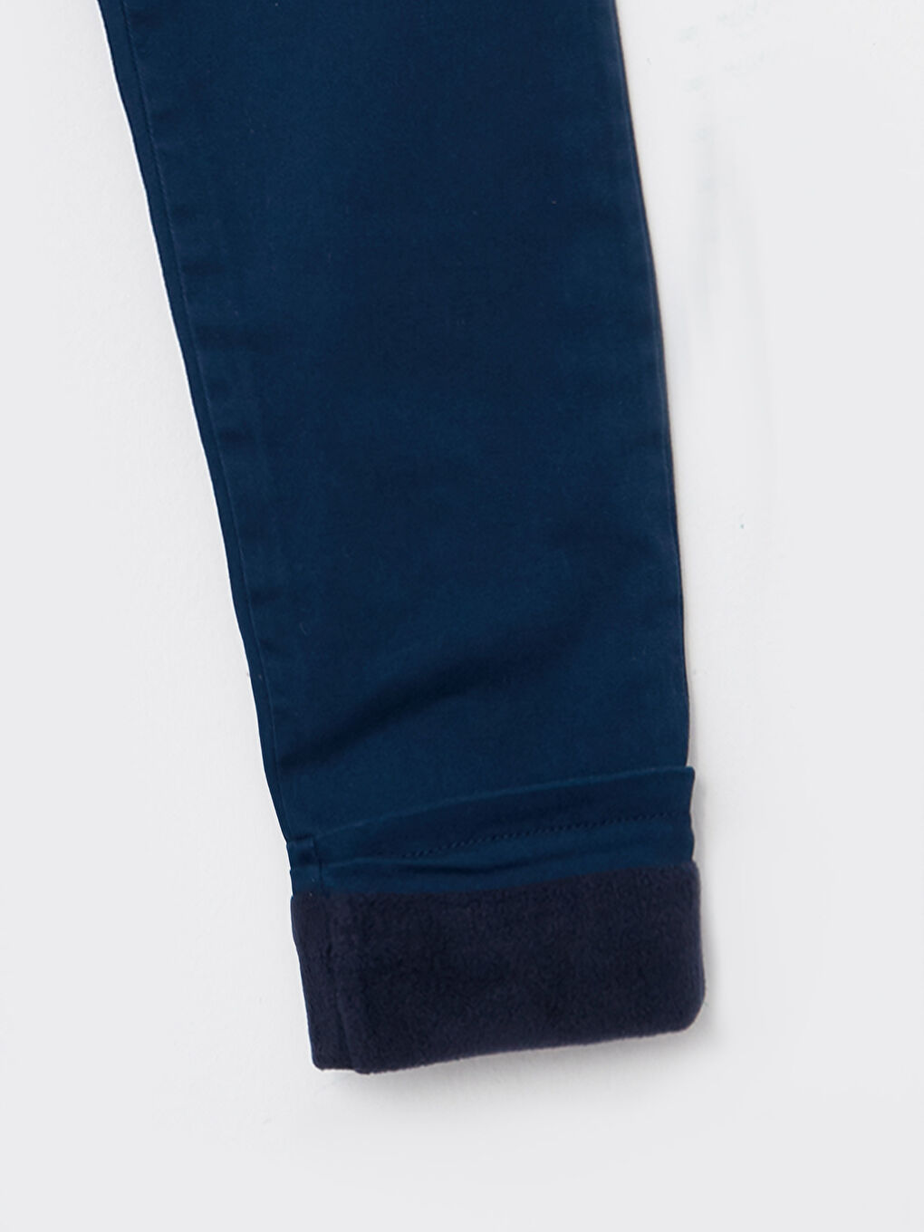 Lacivert Beli Lastikli Basic Polar Astarlı Erkek Çocuk Pantolon-2