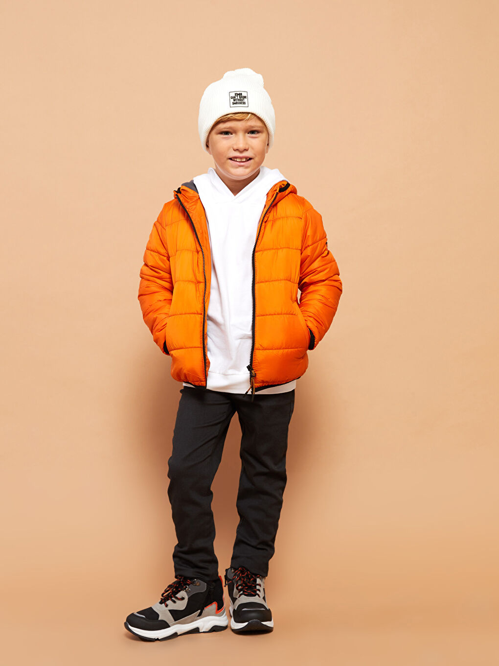 Antrasit Beli Lastikli Basic Gabardin Erkek Çocuk Pantolon