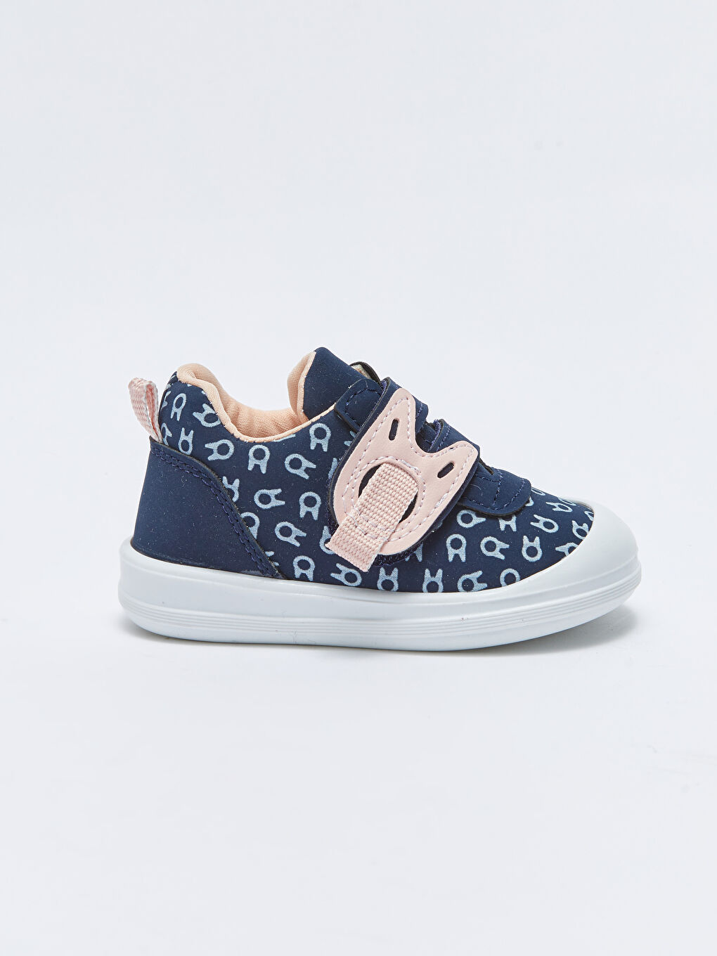 Printed Hook and Loop Baby Girls' First Step Shoes-1