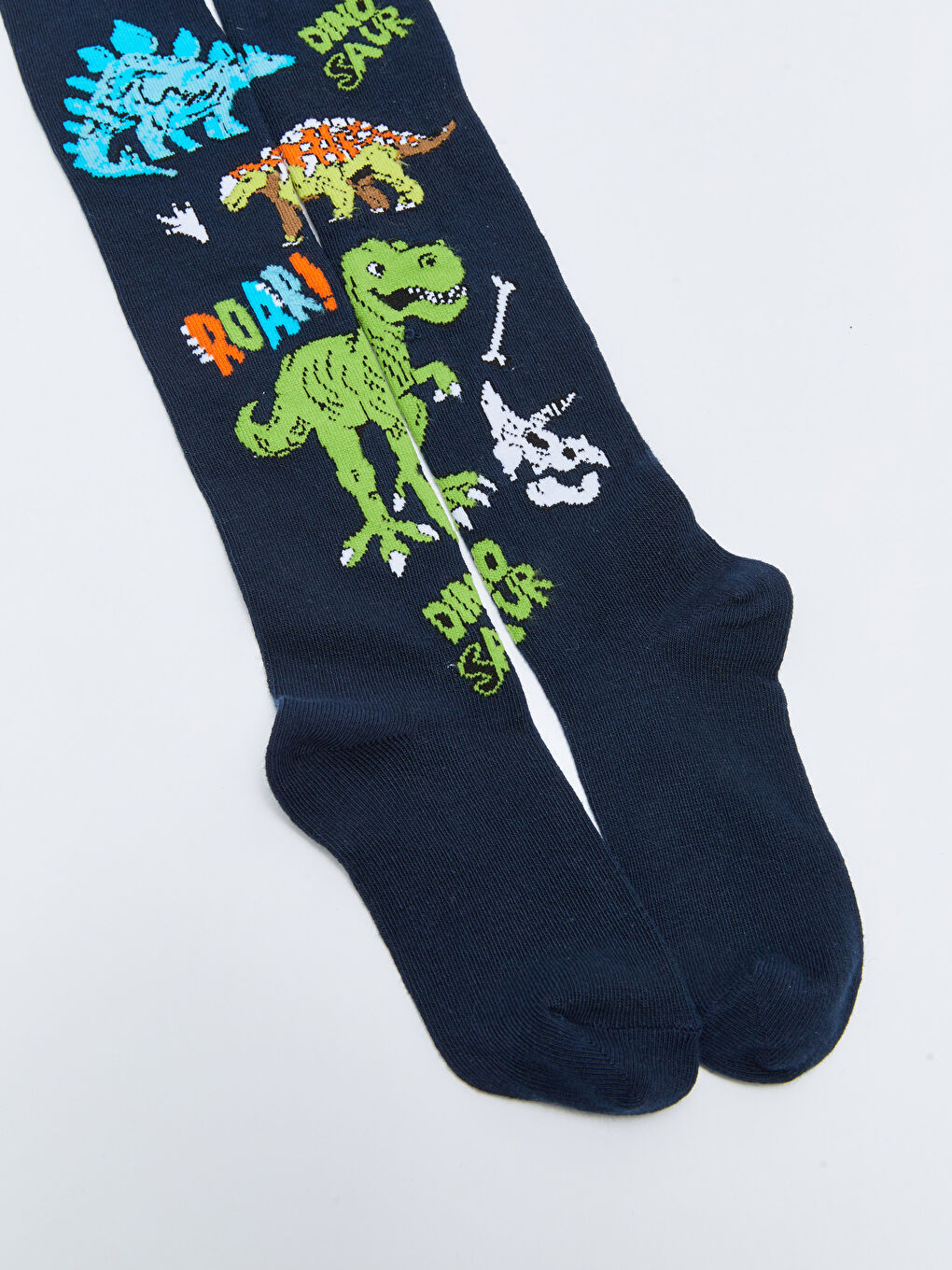 Lacivert Desenli Erkek Çocuk Külotlu Çorap-1