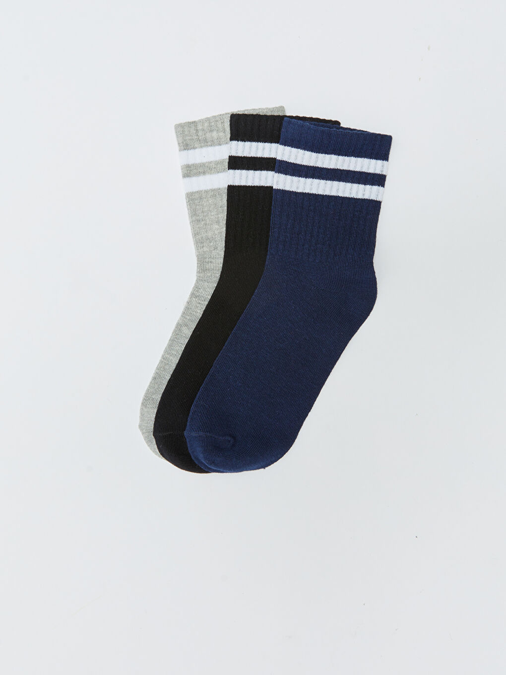Striped Boys' Ankle Socks 3-Pack-1