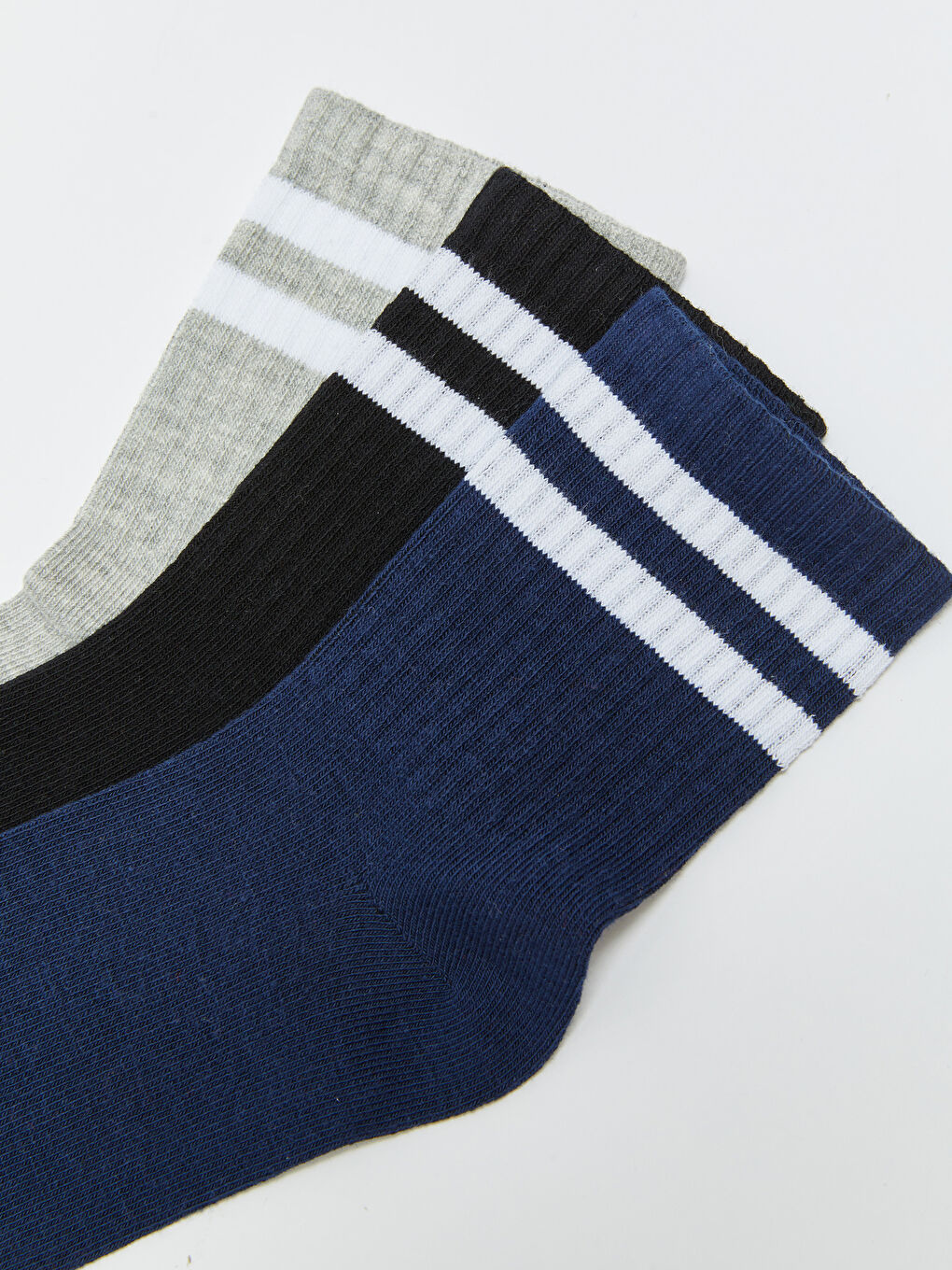 Striped Boys' Ankle Socks 3-Pack-2
