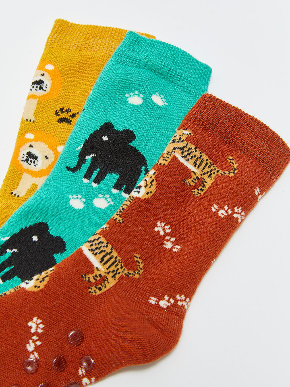 Karışık Desenli Erkek Çocuk Soket Çorap 3'lü-3