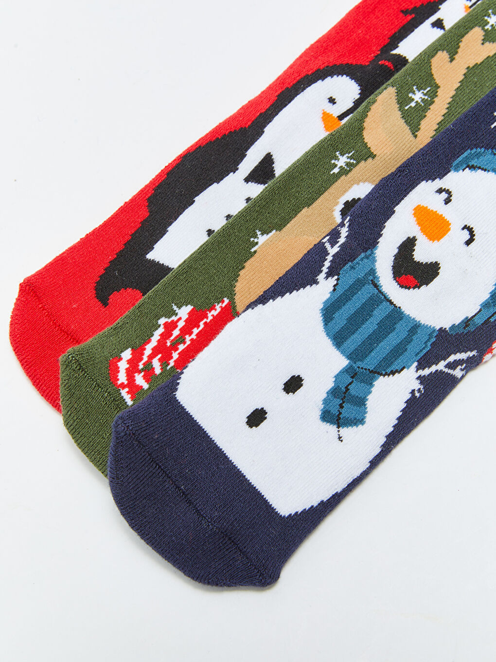 LCW Kids Christmas Themed Boys' Ankle Socks 3-Pack -W2GA10Z4-K00